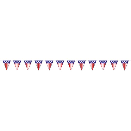 Beistle 12ft. Spirit of America Pennant Banners, 2ct.